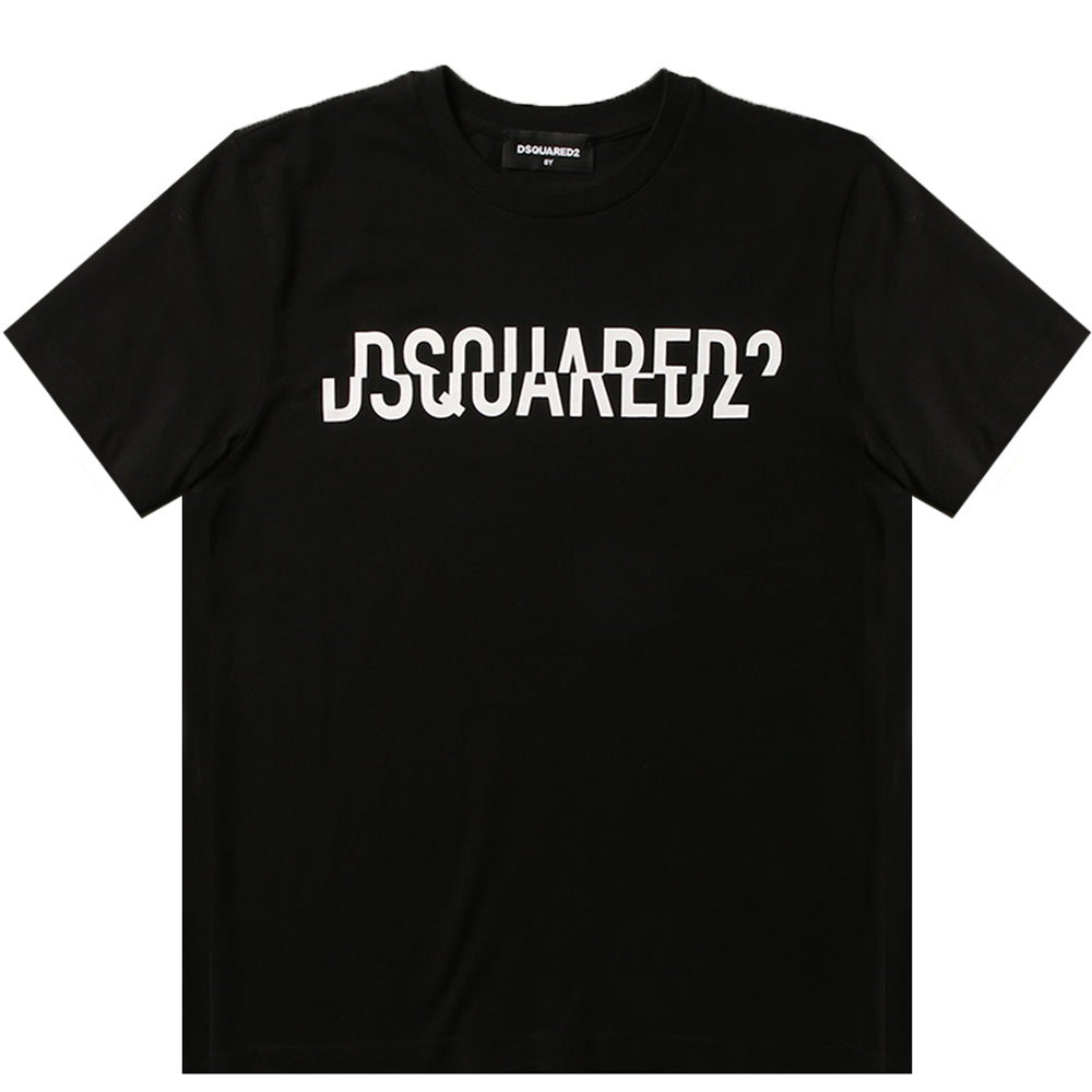 Dsquared2 - Boys Jersey Logo T-shirt Black - 10Y BLACK - 2023