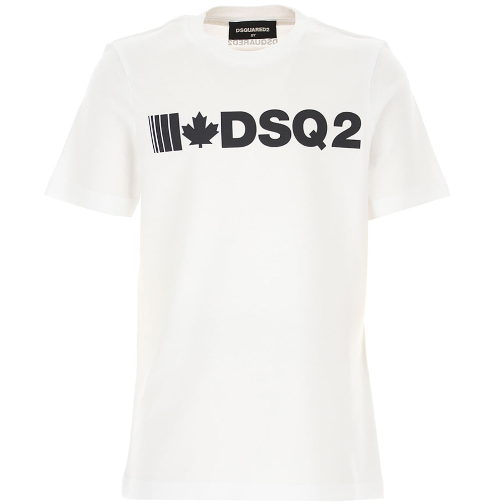 Dsquared2 Boys Logo T-shirt White 8Y