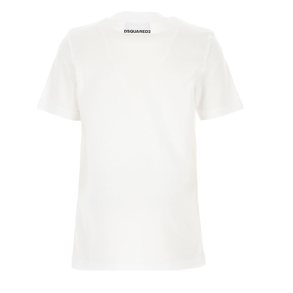 Dsquared2 Boys Logo T-shirt White 16Y