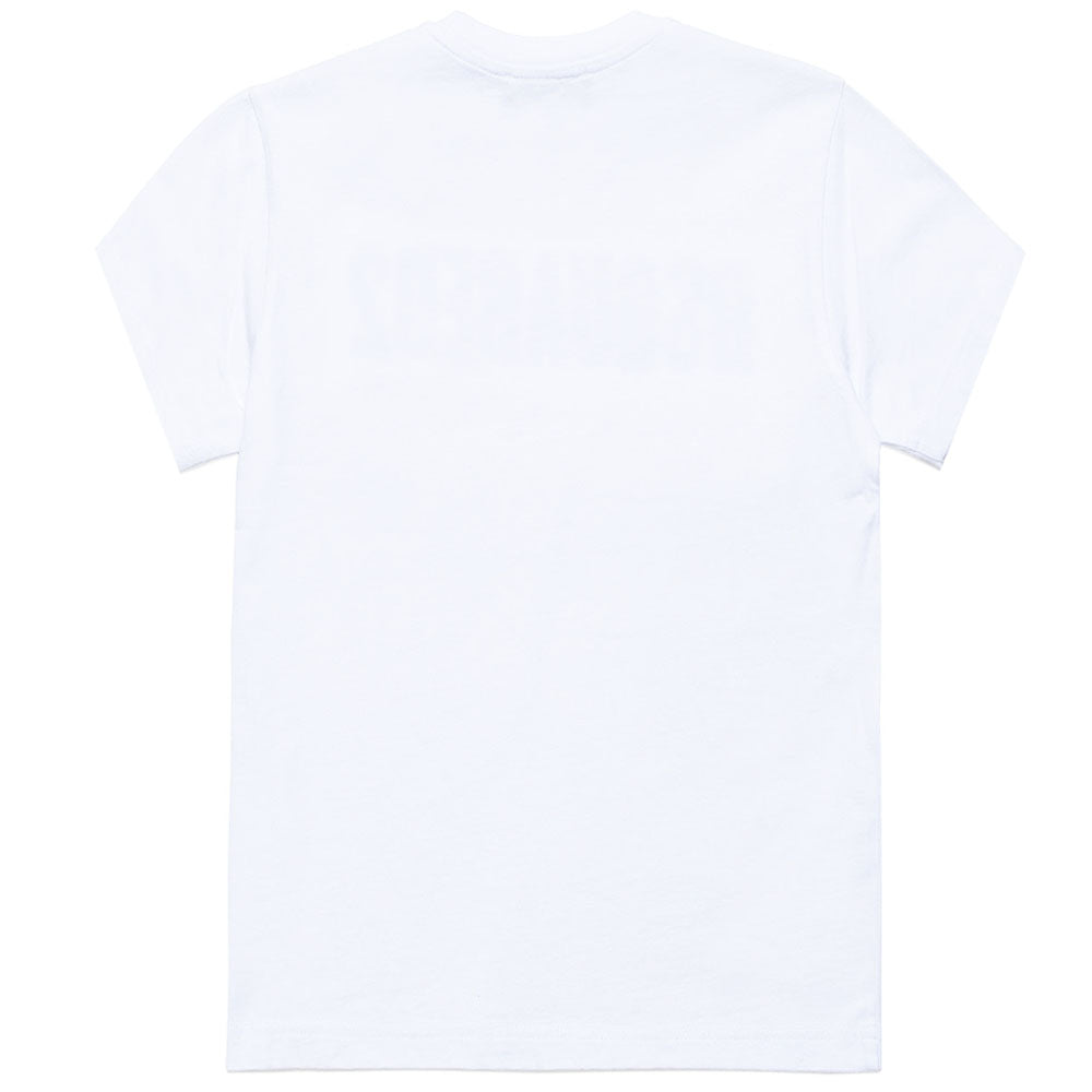 Dsquared2 Boys Logo Print Cotton T-shirt White 4Y