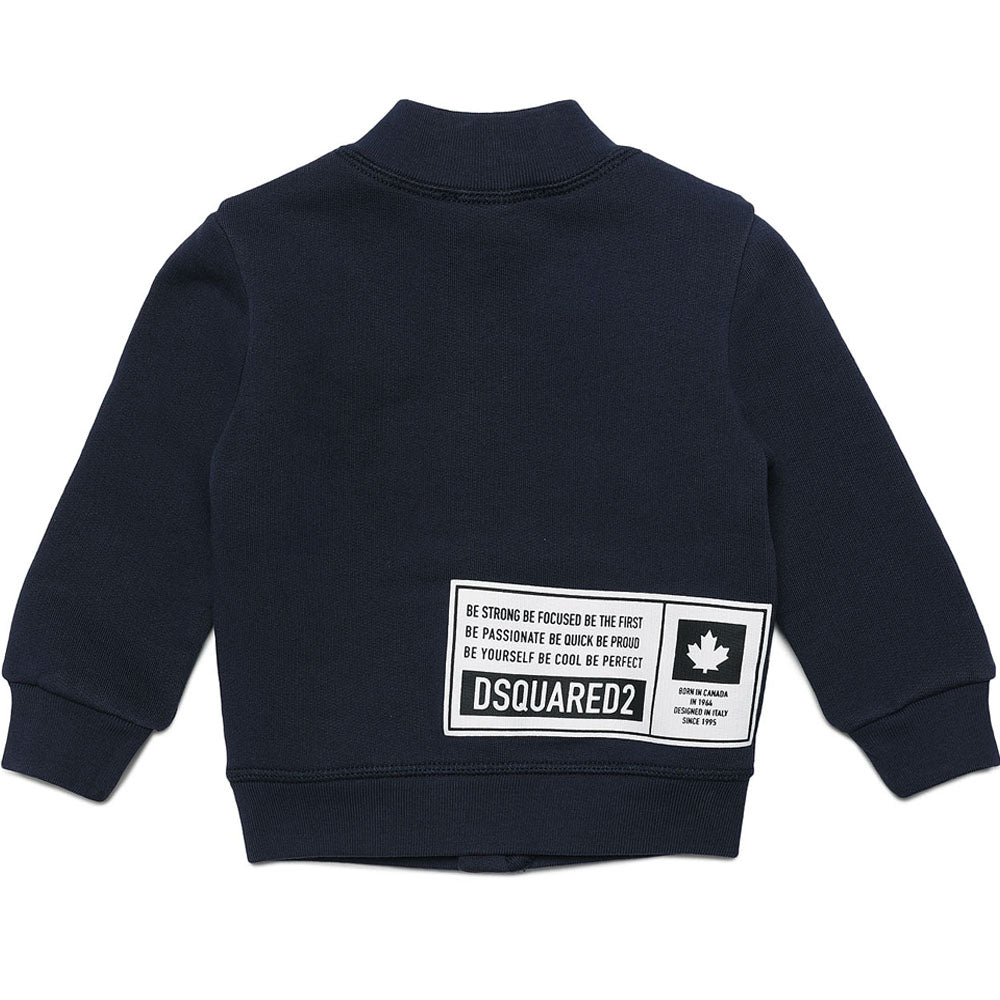 Dsquared2 Boys Logo Patch Jacket Navy 6M