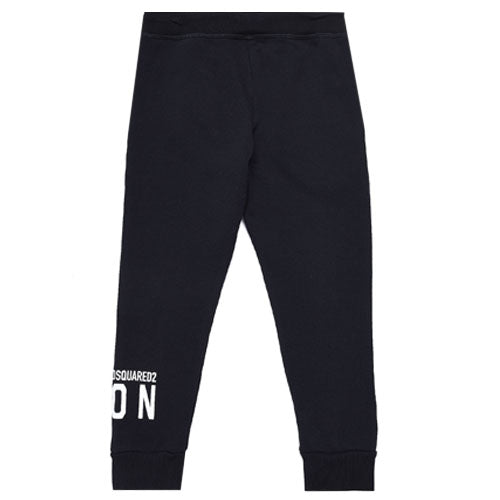 Dsquared2 Boys Black Logo Tracksuit Bottoms 6Y Navy