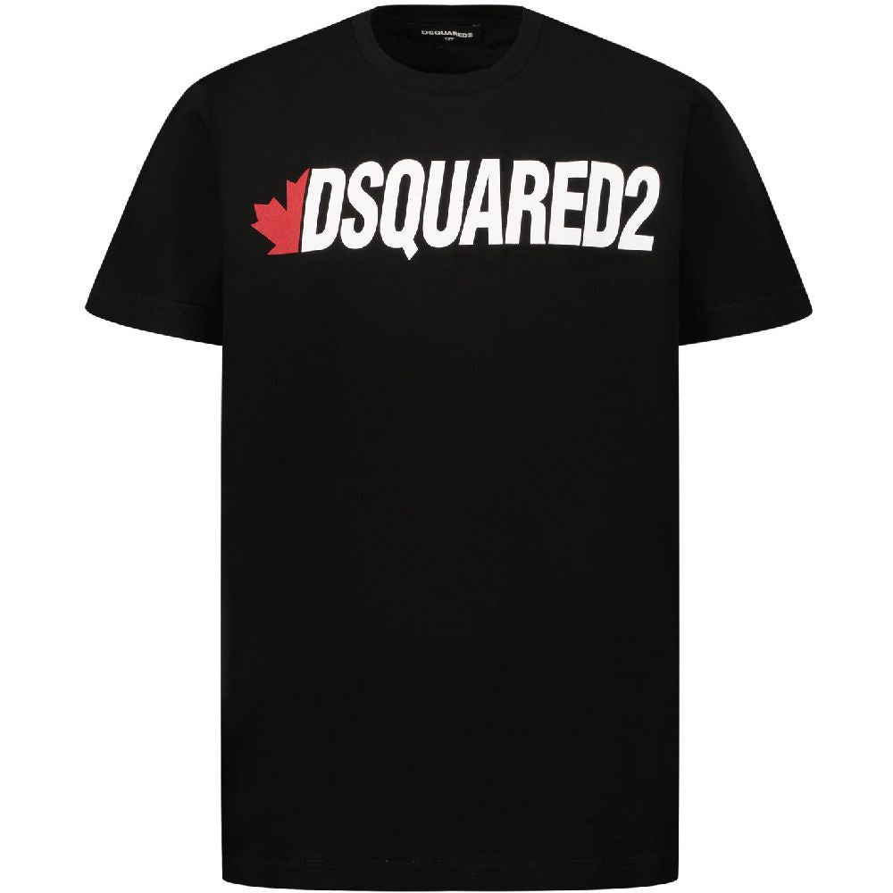 Dsquared2 Boys Cotton T-shirt Black 4Y