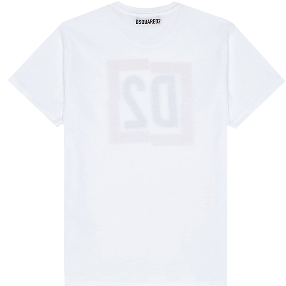 Dsquared2 Boys D2 Logo T-shirt White 6Y