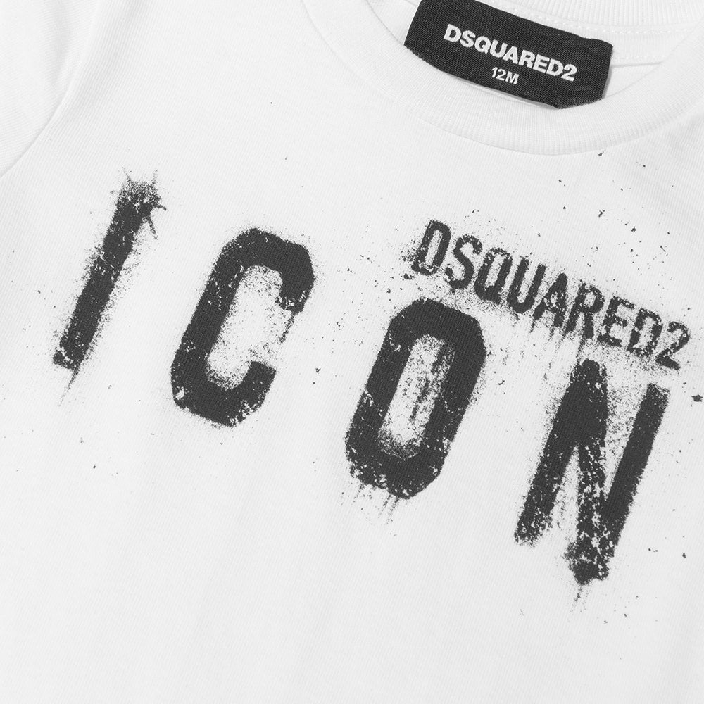 Dsquared2 Baby Boys Icon T=Shirt White 18M