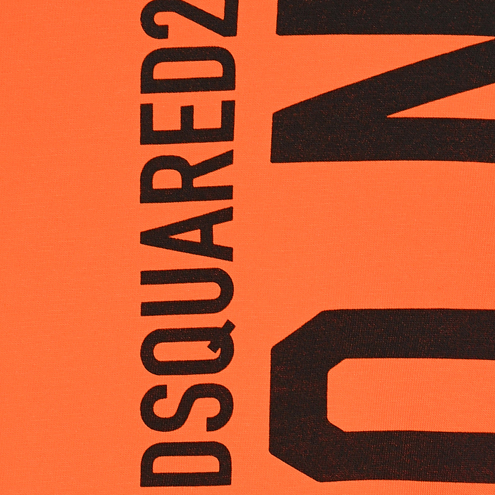Dsquared2 Boys Icon Logo T-shirt Orange 12Y