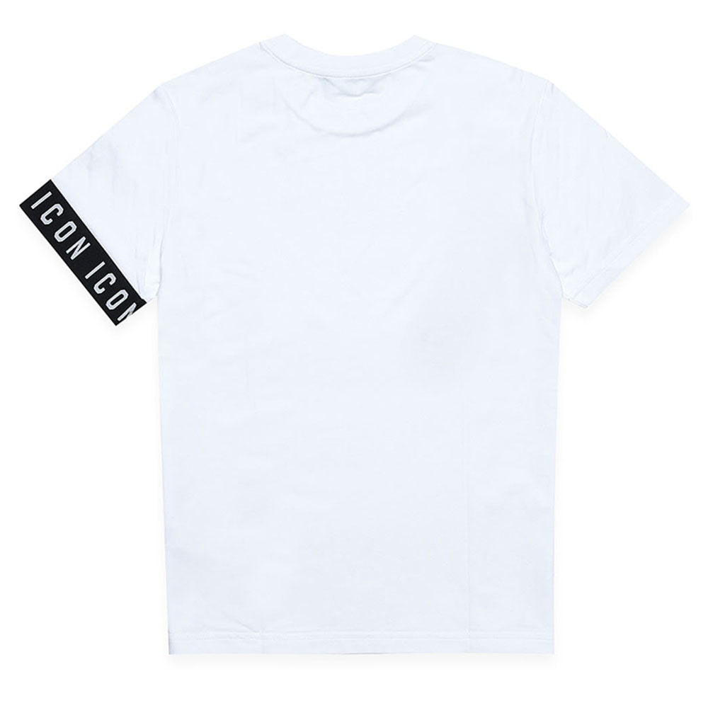 Dsquared2 Boys Logo Print T-shirt White 16Y