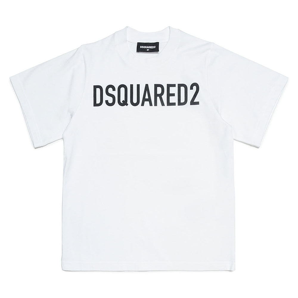 Dsquared2 Boys Slouch Fit T-shirt White 12Y