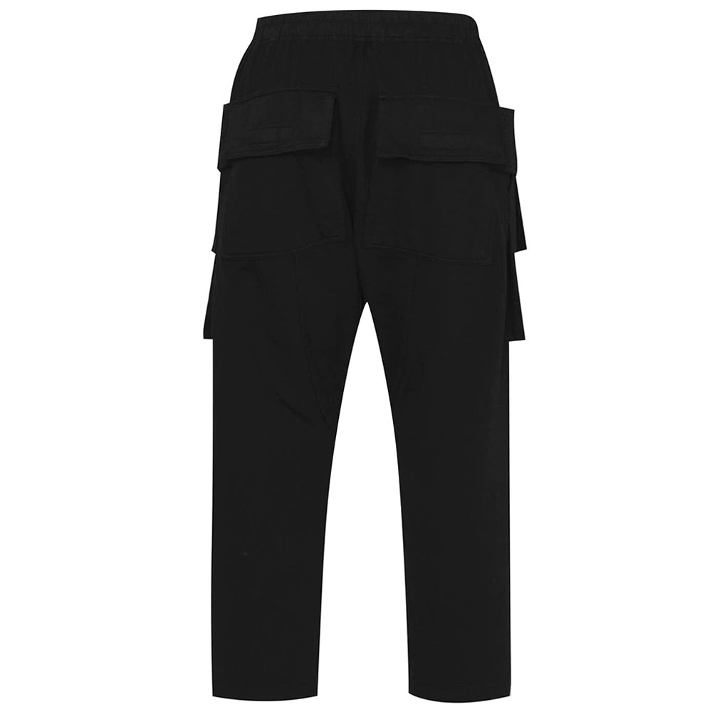 Rick Owens Drkshdw Mens Creatch Drawstring Cargo Pants Black S