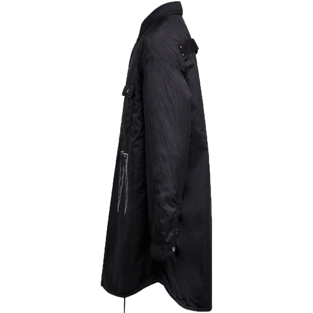 Rick Owens Drkshdw Mens Long Shirt Jacket Black S