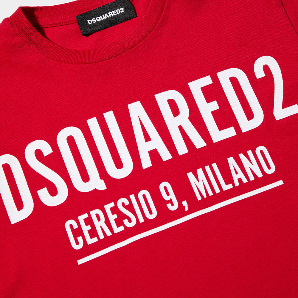 Dsquared2 Kids Cotton T-shirt Red 14Y