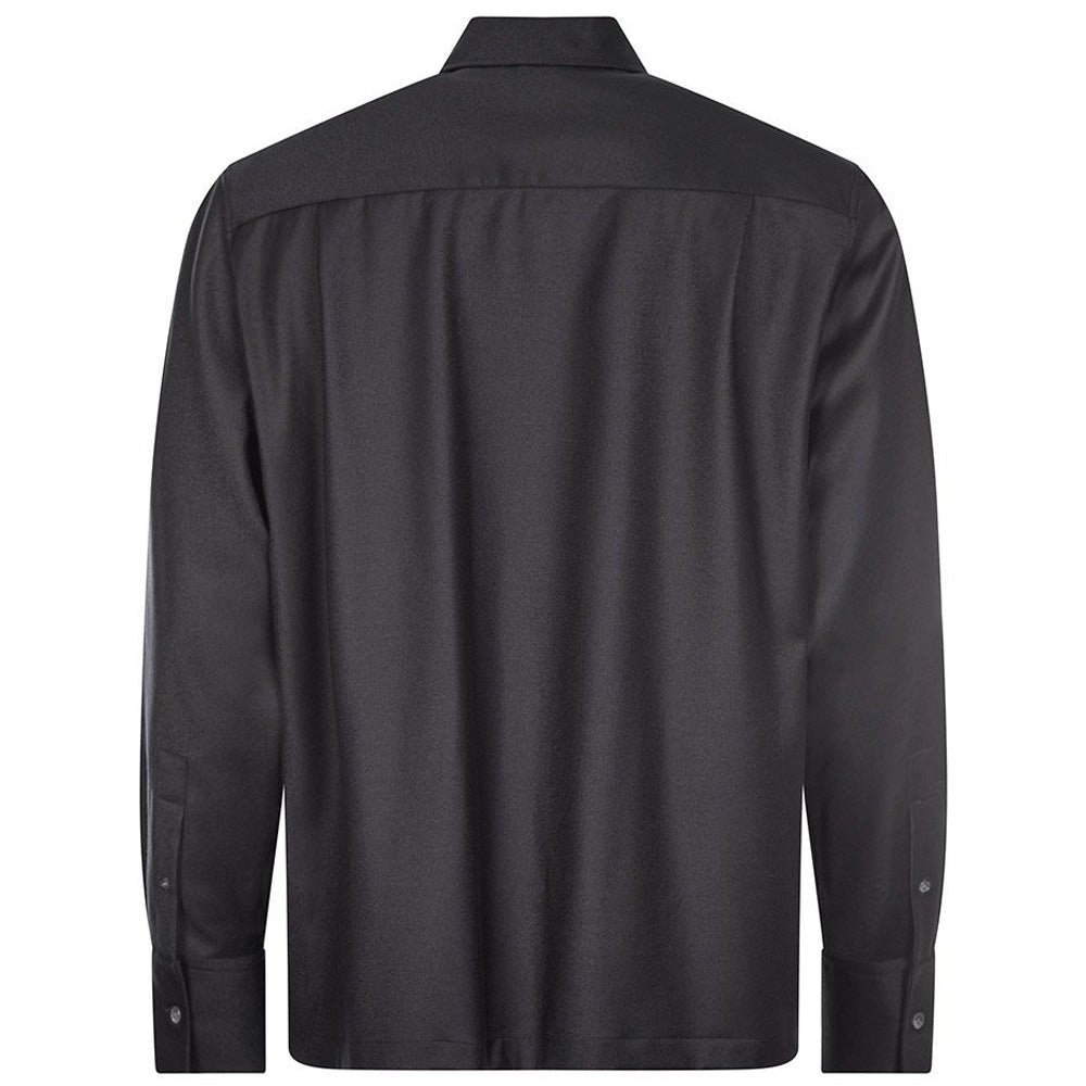 Lanvin Men's Zip Up Shirt Jacket Navy 37 S
