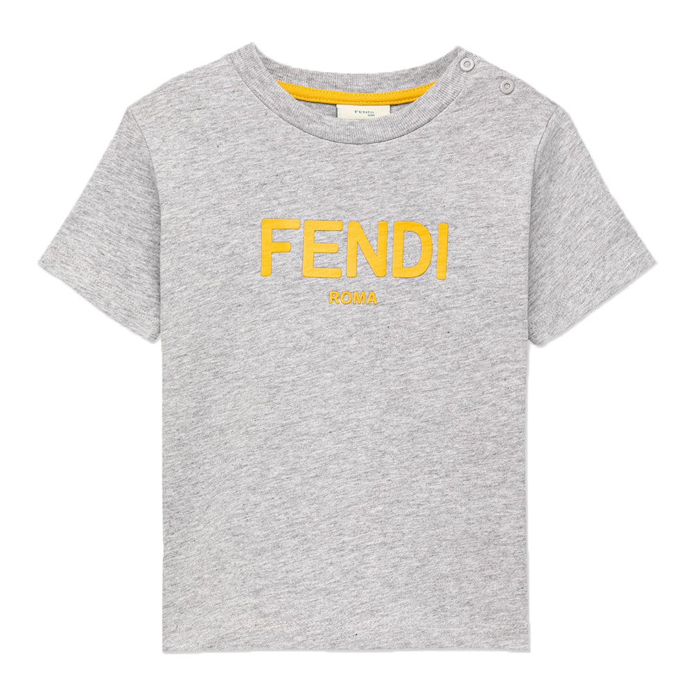 Fendi Baby Boys Logo T-Shirt Grey - 6M GREY