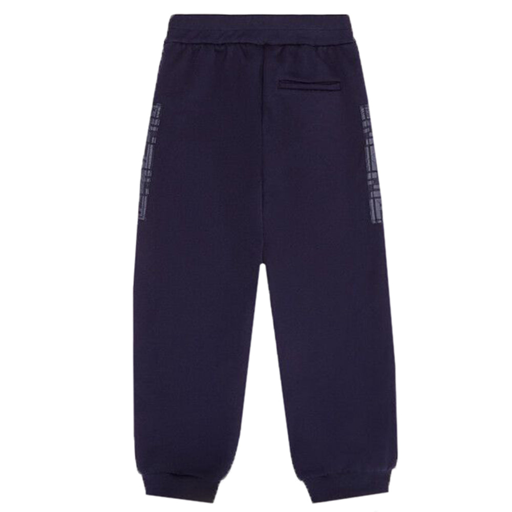 Fendi Boys FF Logo Pocket Joggers Navy 12A