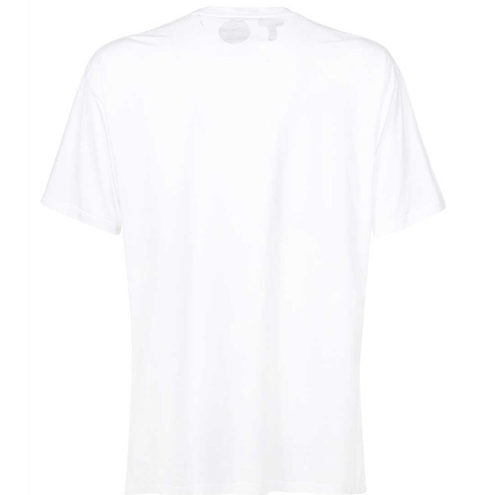 Maison Margiela Mens Slogan Print Round-neck T-shirt White XL