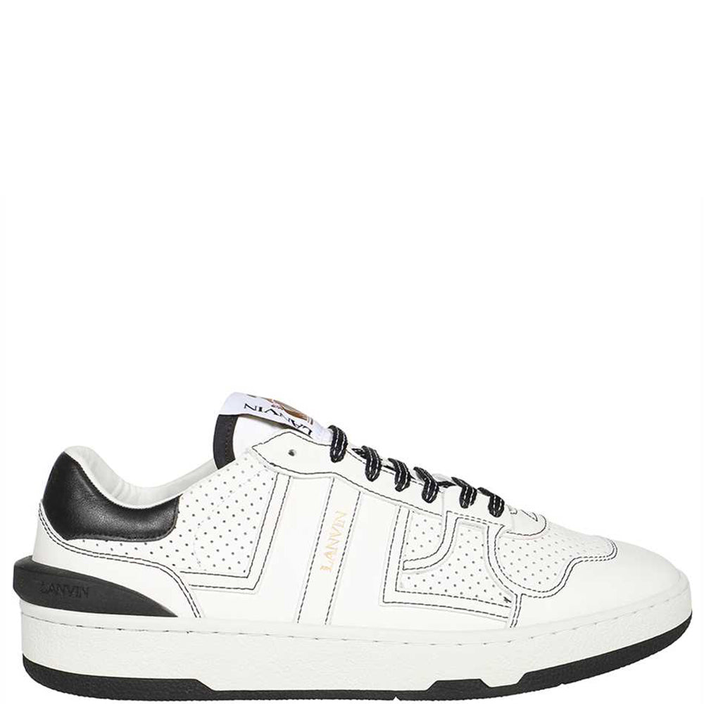 Lanvin Mens Clay Low Top Sneakers White UK 8