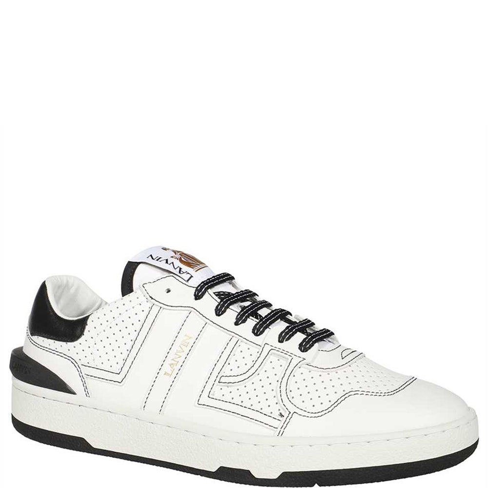 Lanvin Mens Clay Low Top Sneakers White UK 8