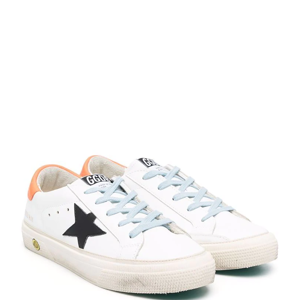 Golden Goose Unisex May Star Logo Sneaker White Eu31