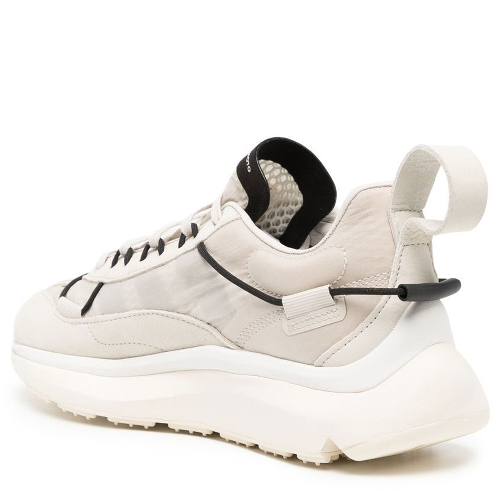 Y-3 Mens Shiku Run Sneakers White UK 7 Black