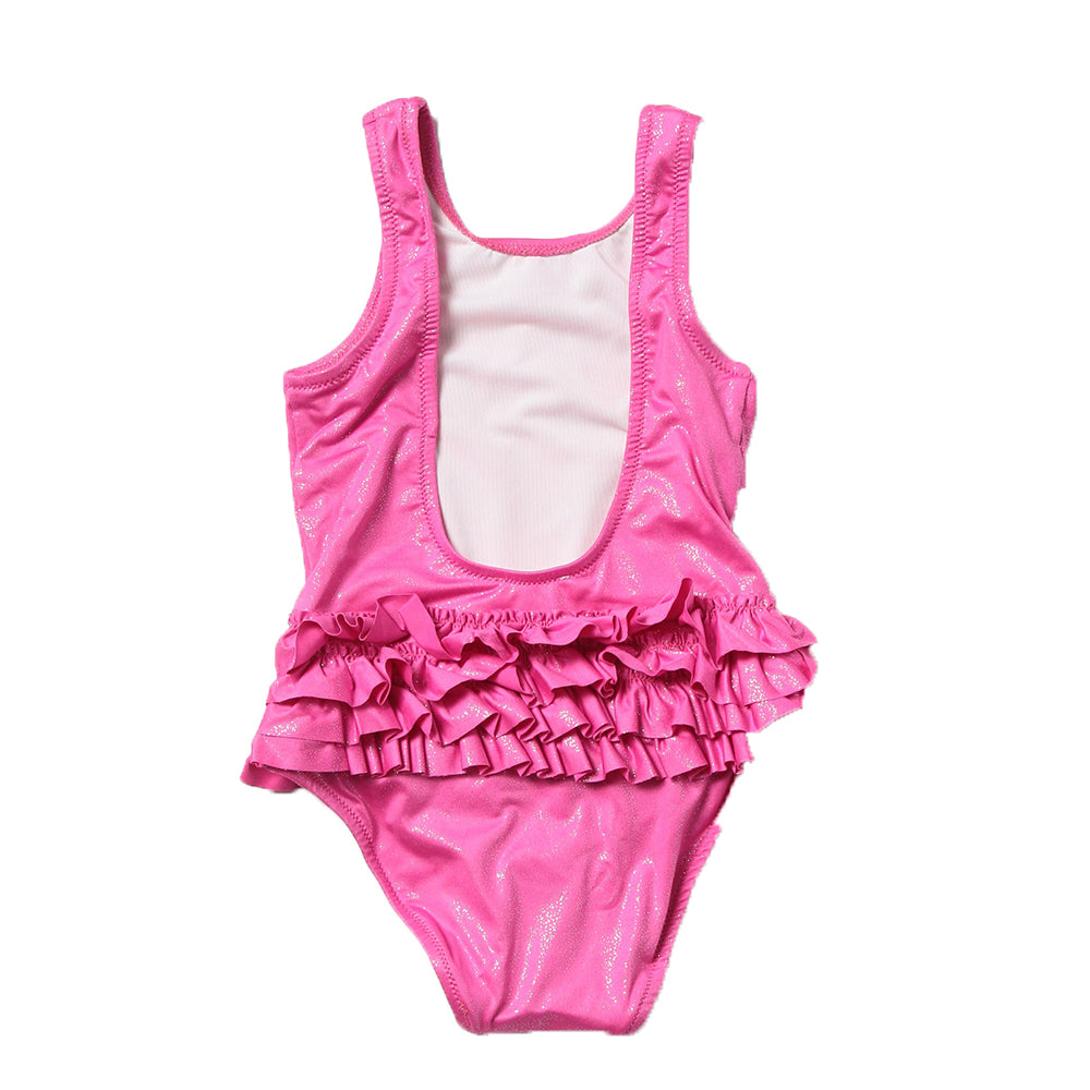 Givenchy Baby Girls Ruffle Swimsuit Pink 3Y