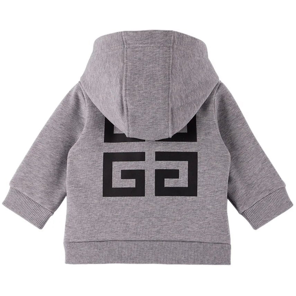 Givenchy Baby Boys 4g Logo Zip Hoodie Grey 18M