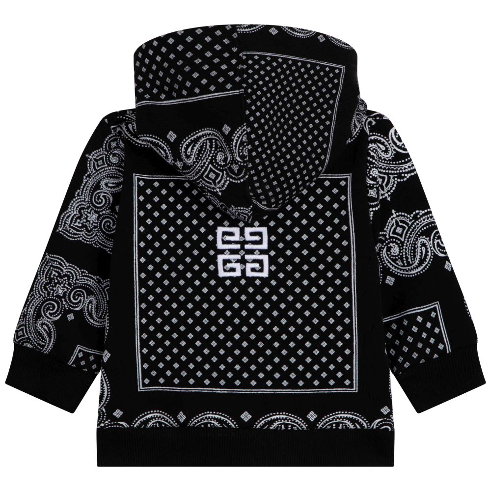 Givenchy Baby Boys Bandana Print Hoodie Black 9M