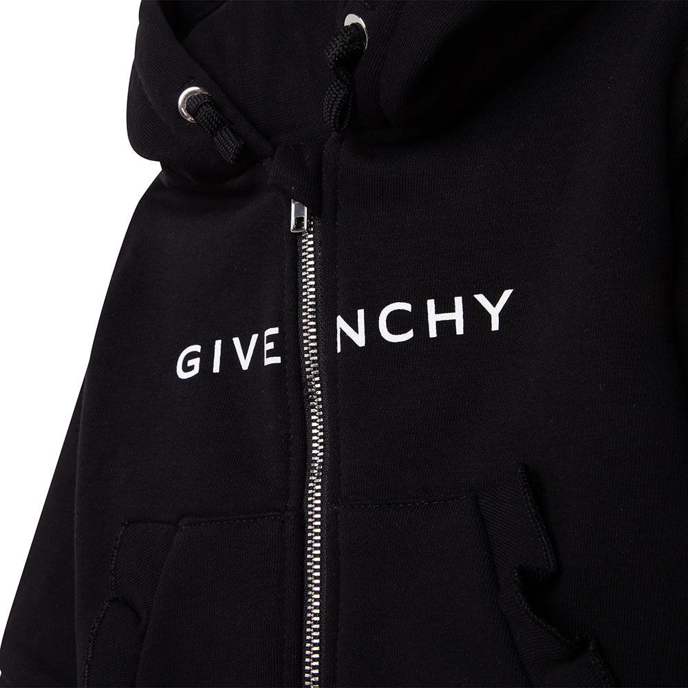 Givenchy Baby Girls Logo Hoodie Black — Maison Threads