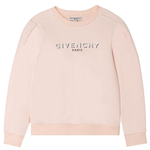 Givenchy Girls Pink Logo Sweatshirt 4Y 2023