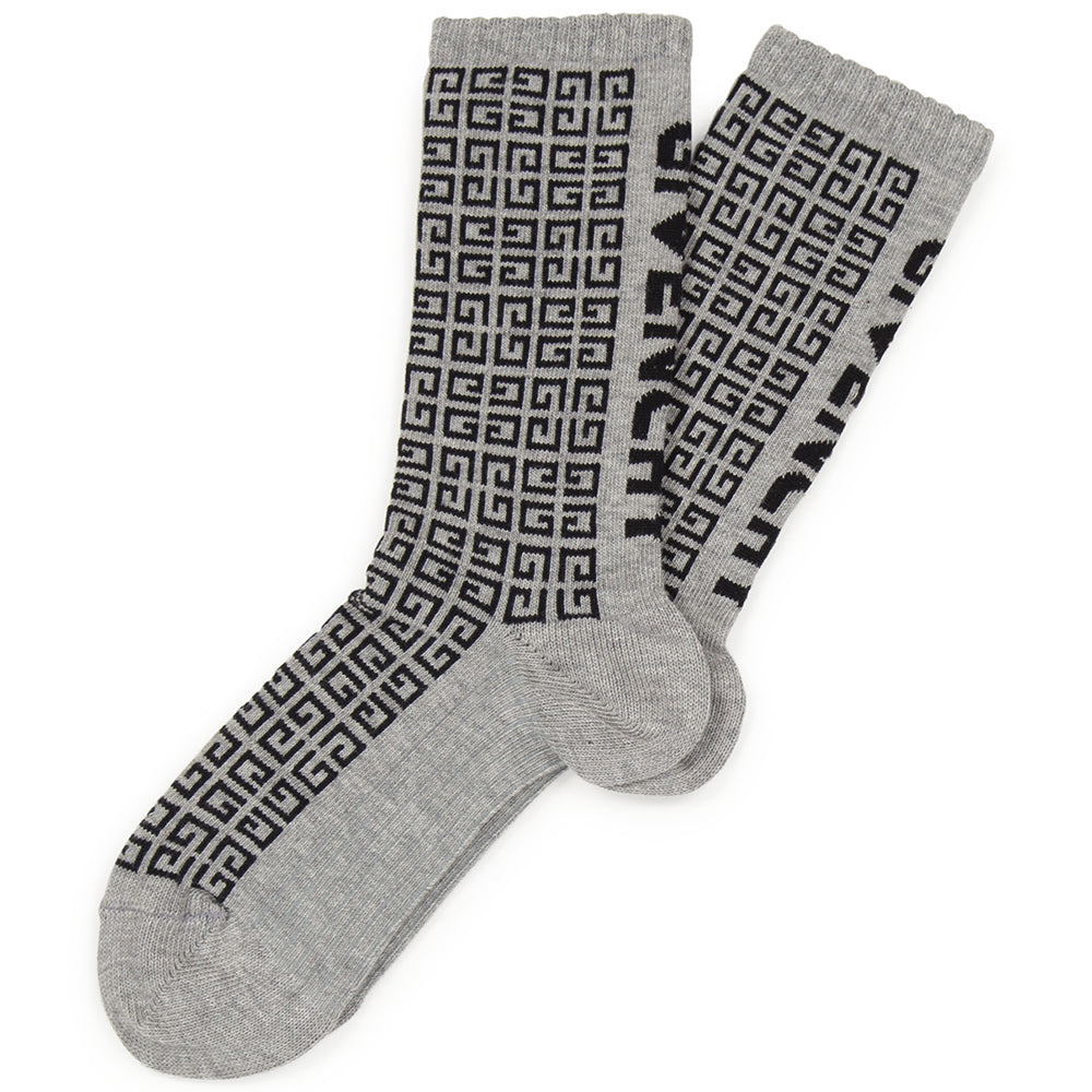 GIVENCHY GIVENCHY KIDS UNISEX LOGO SOCKS,H20065/A47 -3