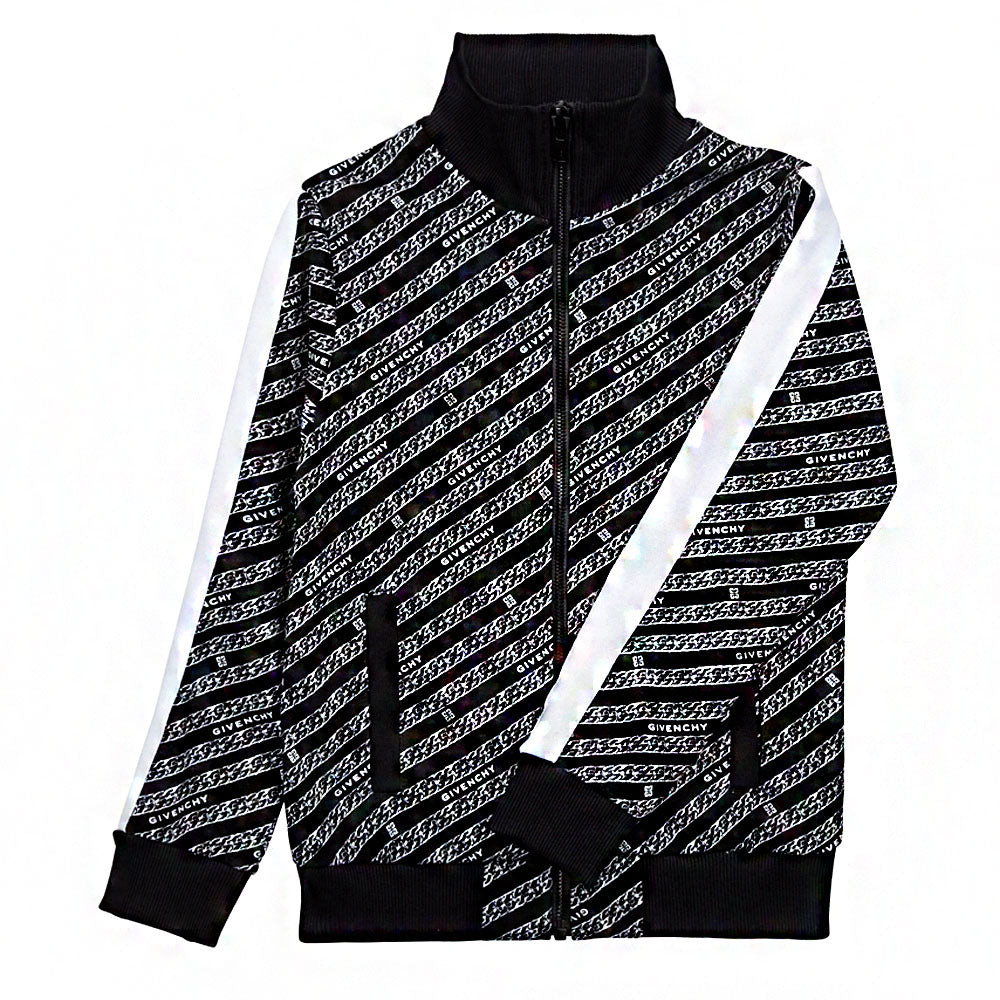 Givenchy - Boys Chain Print Track Jacket Black 10Y