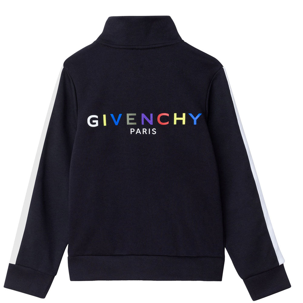 Givenchy - Boys Black Logo Track Top 8Y