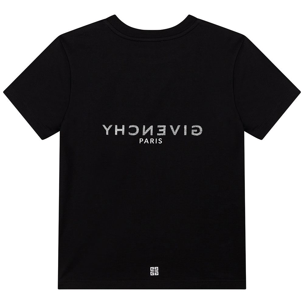 Givenchy Boys Reverse Logo T-shirt Black 10Y