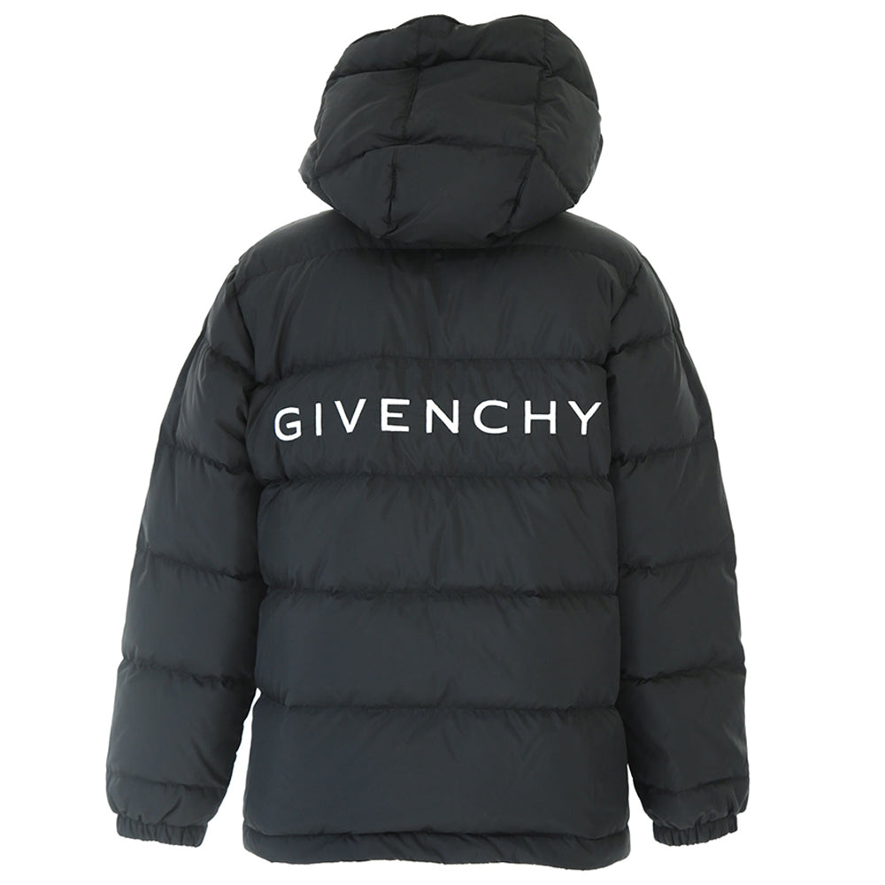 Givenchy Boys Logo Puffer Jacket Black 12Y