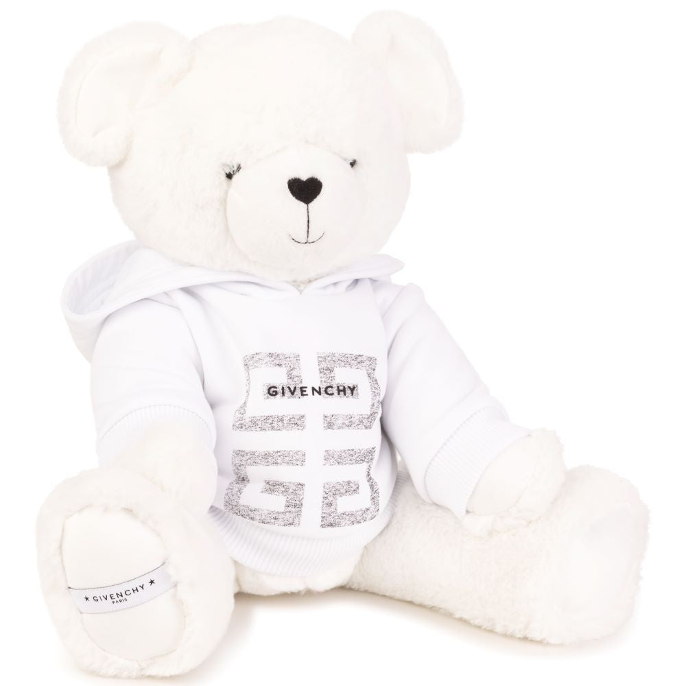 Givenchy Kids 4G Logo Hooded Teddy Bear White ONE Size