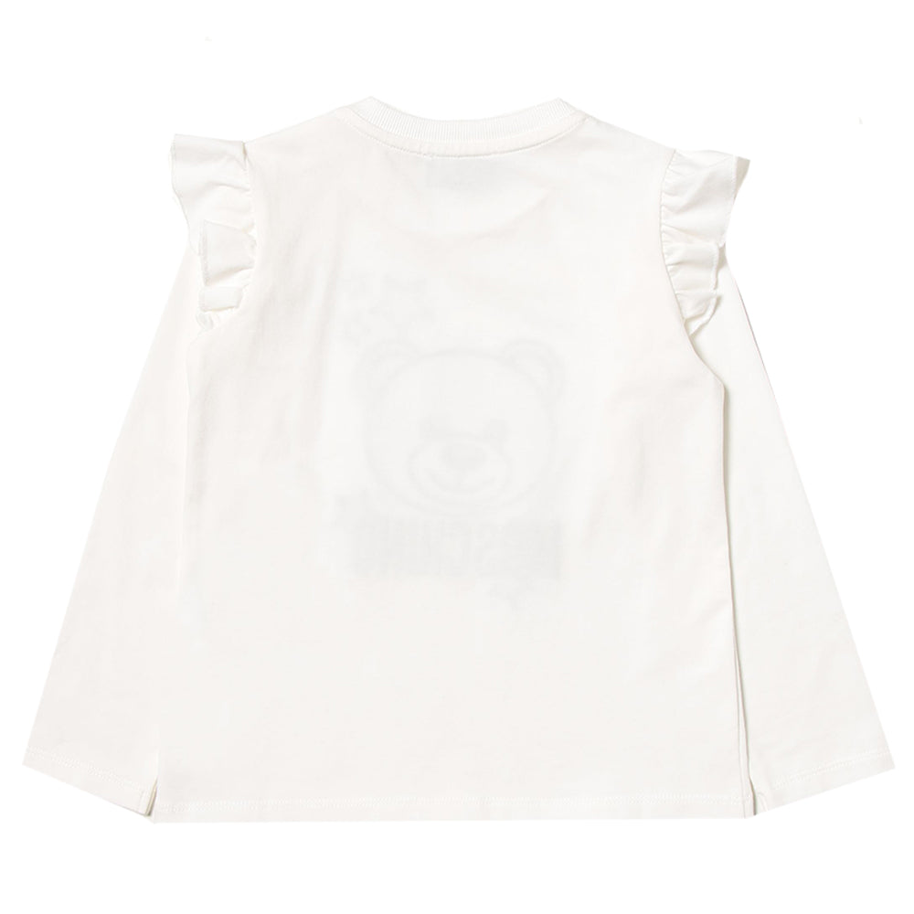 Moschino Baby Girls Bear Print T-shirt White 18M