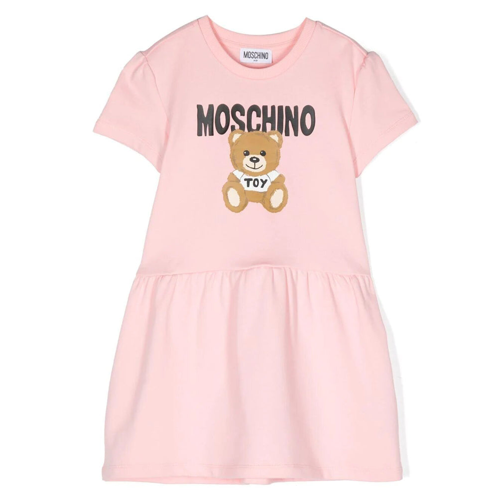 Moschino Girls Teddy Bear Dress Pink 12A Sugar Rose -  Moschino kids, HDV0CZLCA32 50209