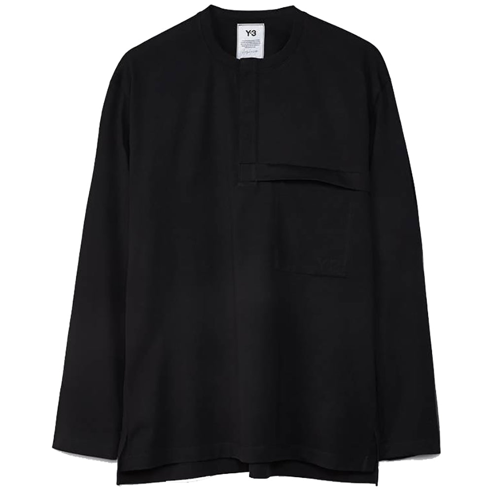 Y-3 Men's Classic Henley T-Shirt Black - XS Black