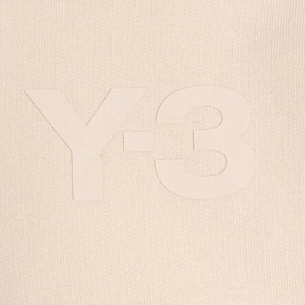 Y-3 Mens Chest Logo Hoodie Cream XS