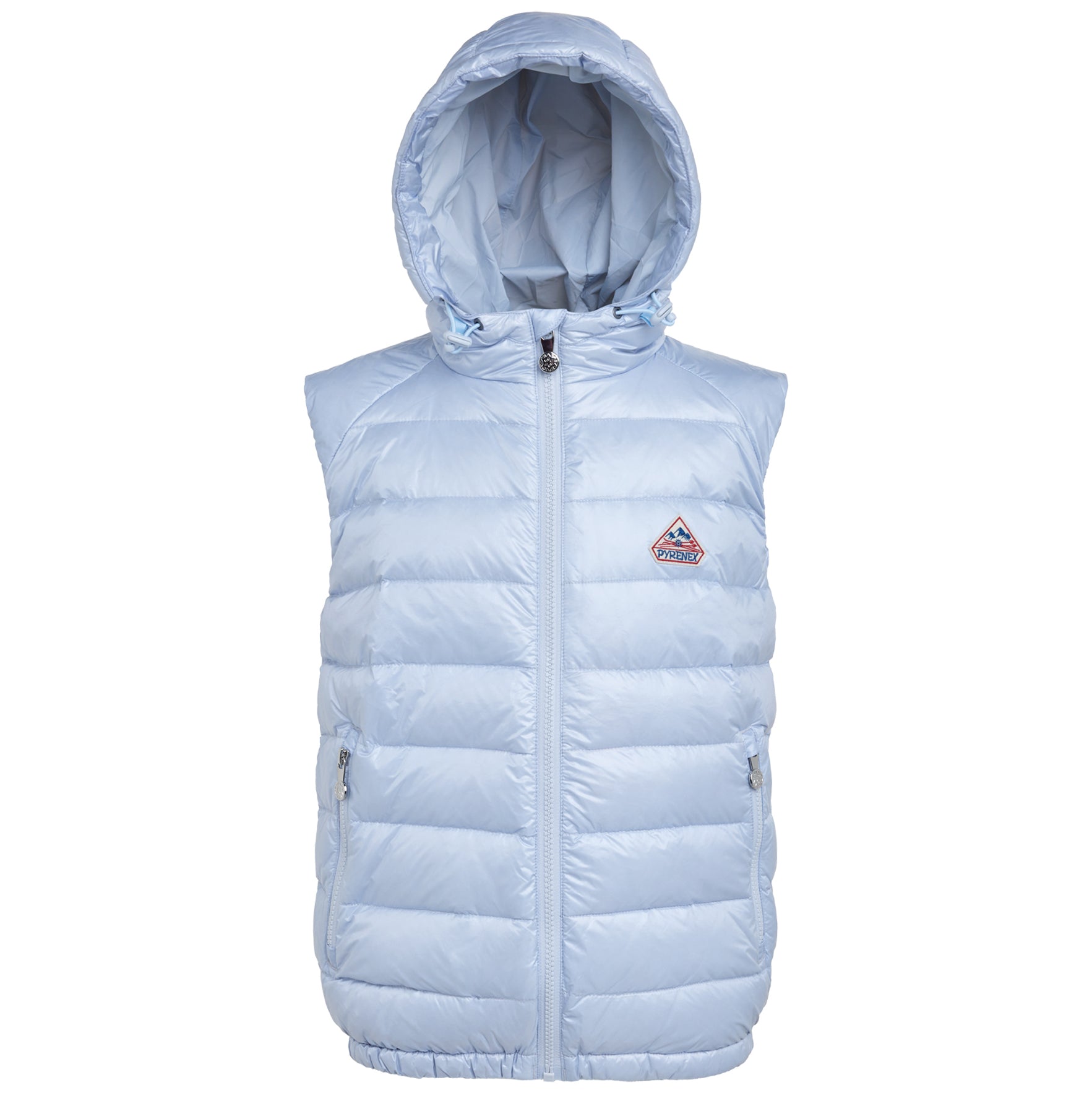 Pyrenex Unisex Kids Cheslin Down Hooded Gilet Blue 12Y