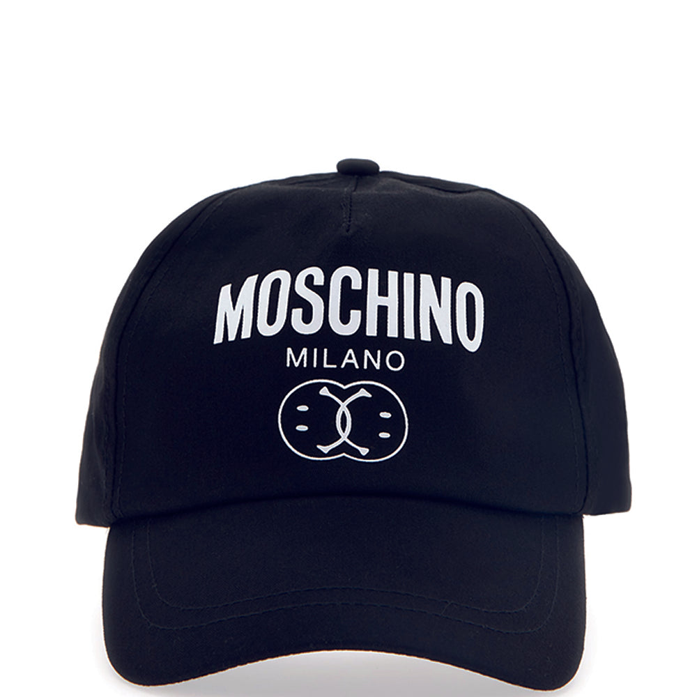 Moschino Boys Logo Print Baseball Cap Black 52 CM