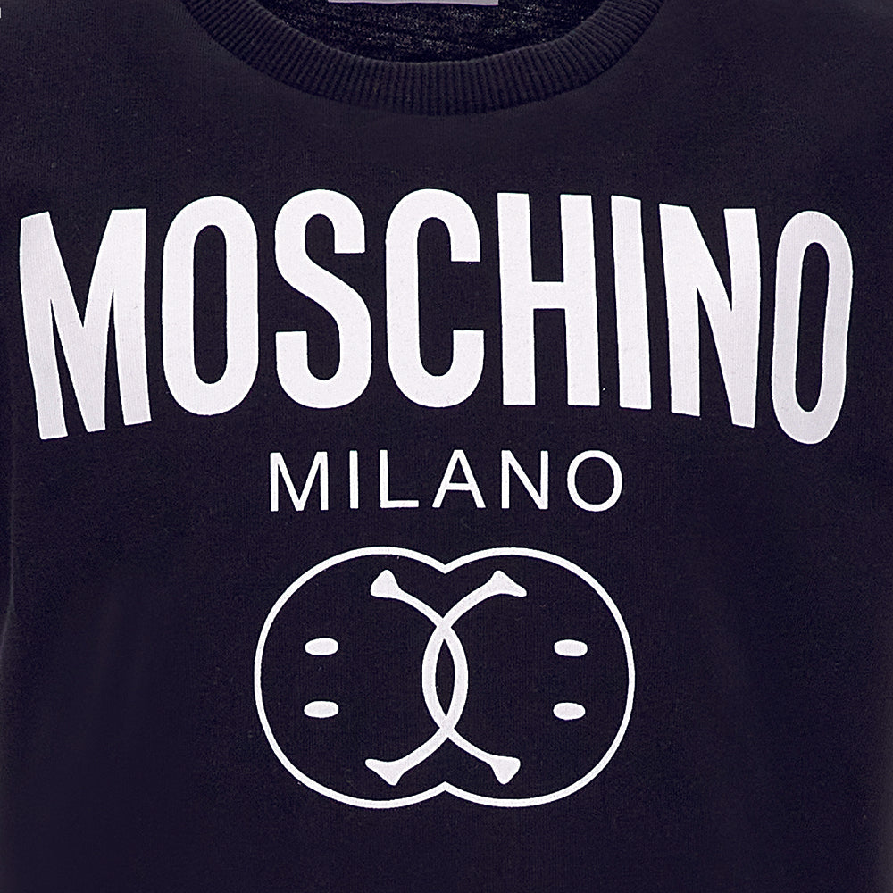 Moschino Boys Smiley T-shirt Black — Maison Threads
