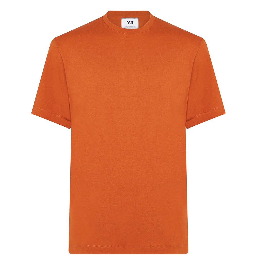 Y-3 Mens Back Logo T-shirt Orange S