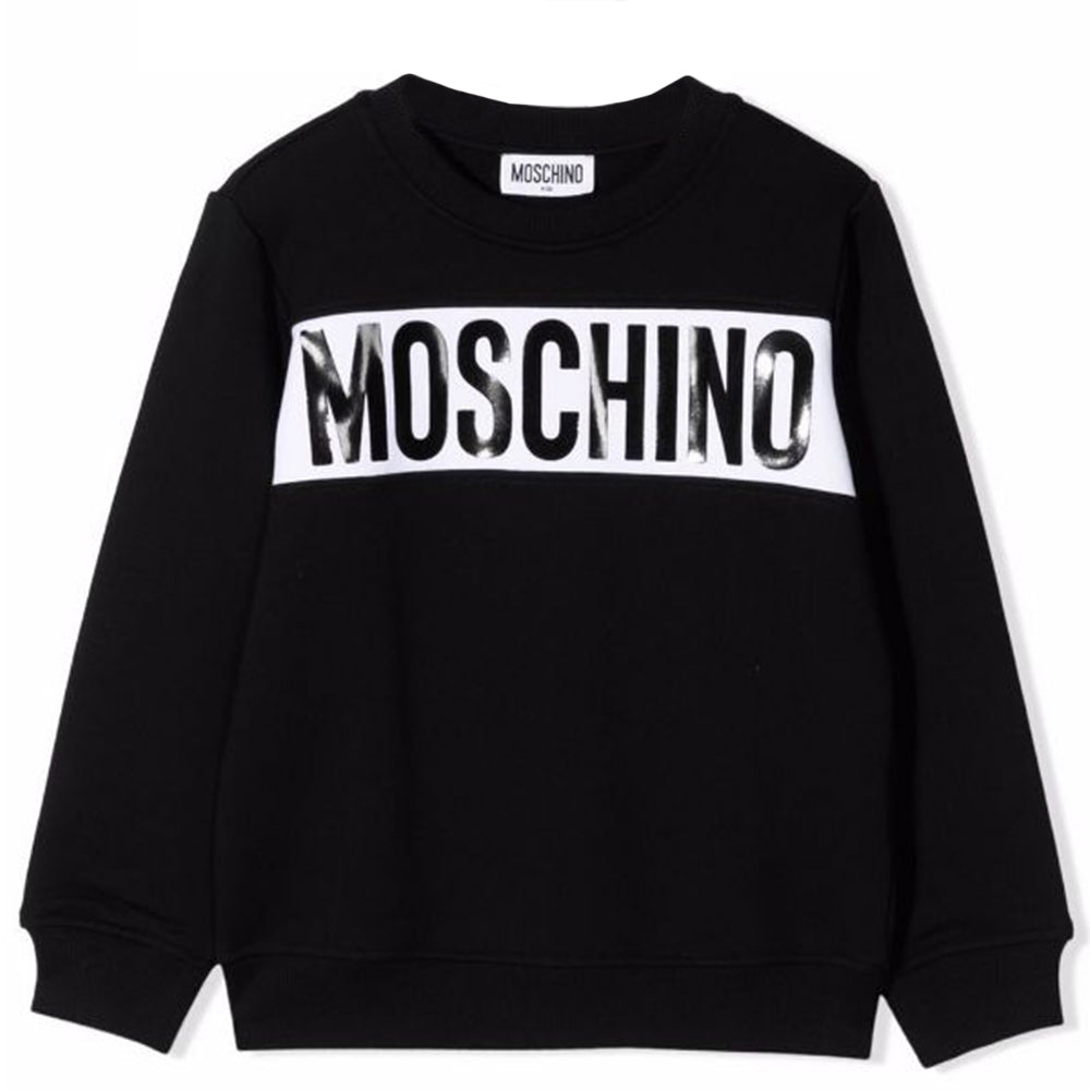 Moschino Boys Logo Sweatshirt Black - 4Y BLACK