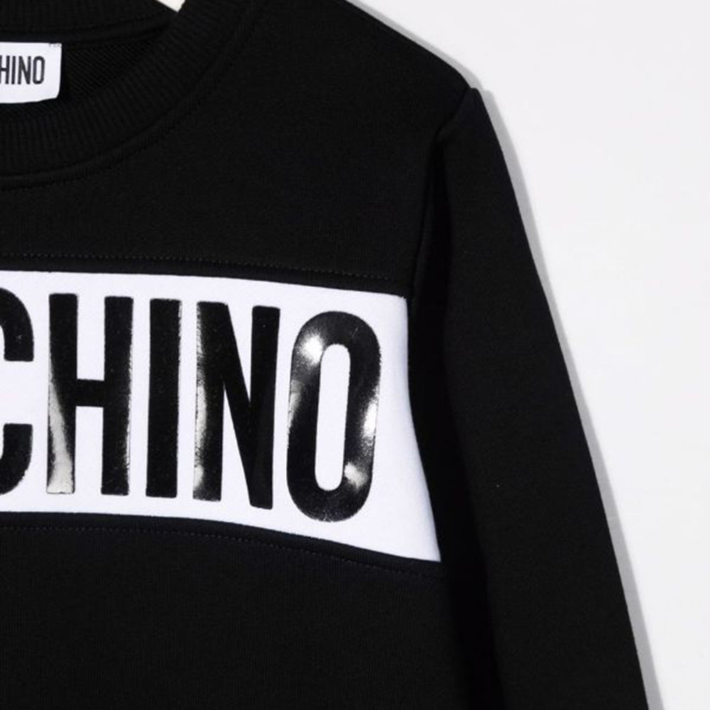 Moschino Boys Logo Sweatshirt Black 8Y