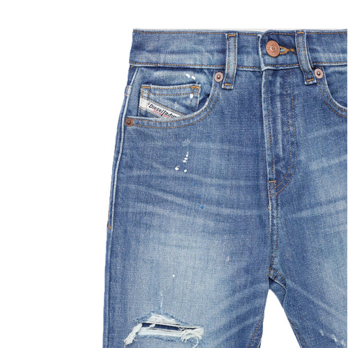 Diesel Boys Carrot-fit D-vider Jeans Light Blue 6Y