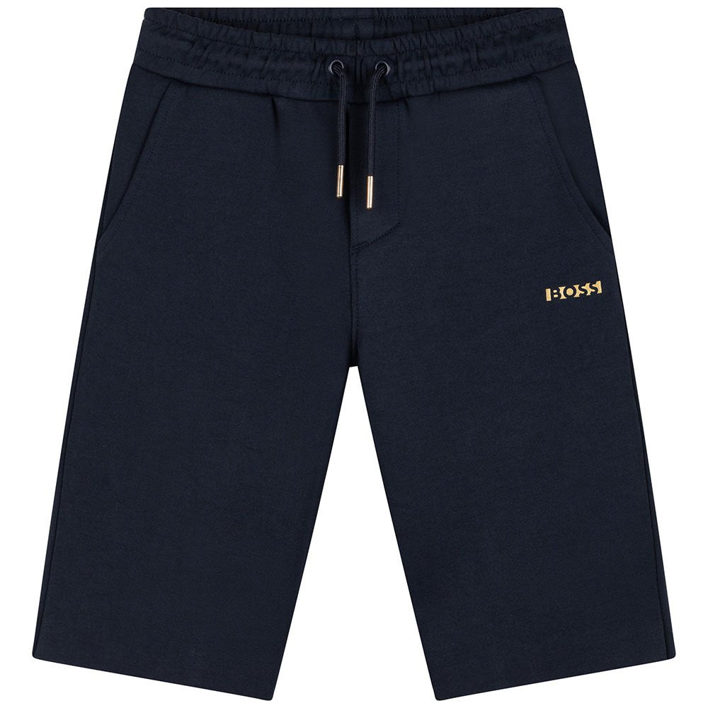 Hugo Boss Boys Logo Shorts Navy 8Y