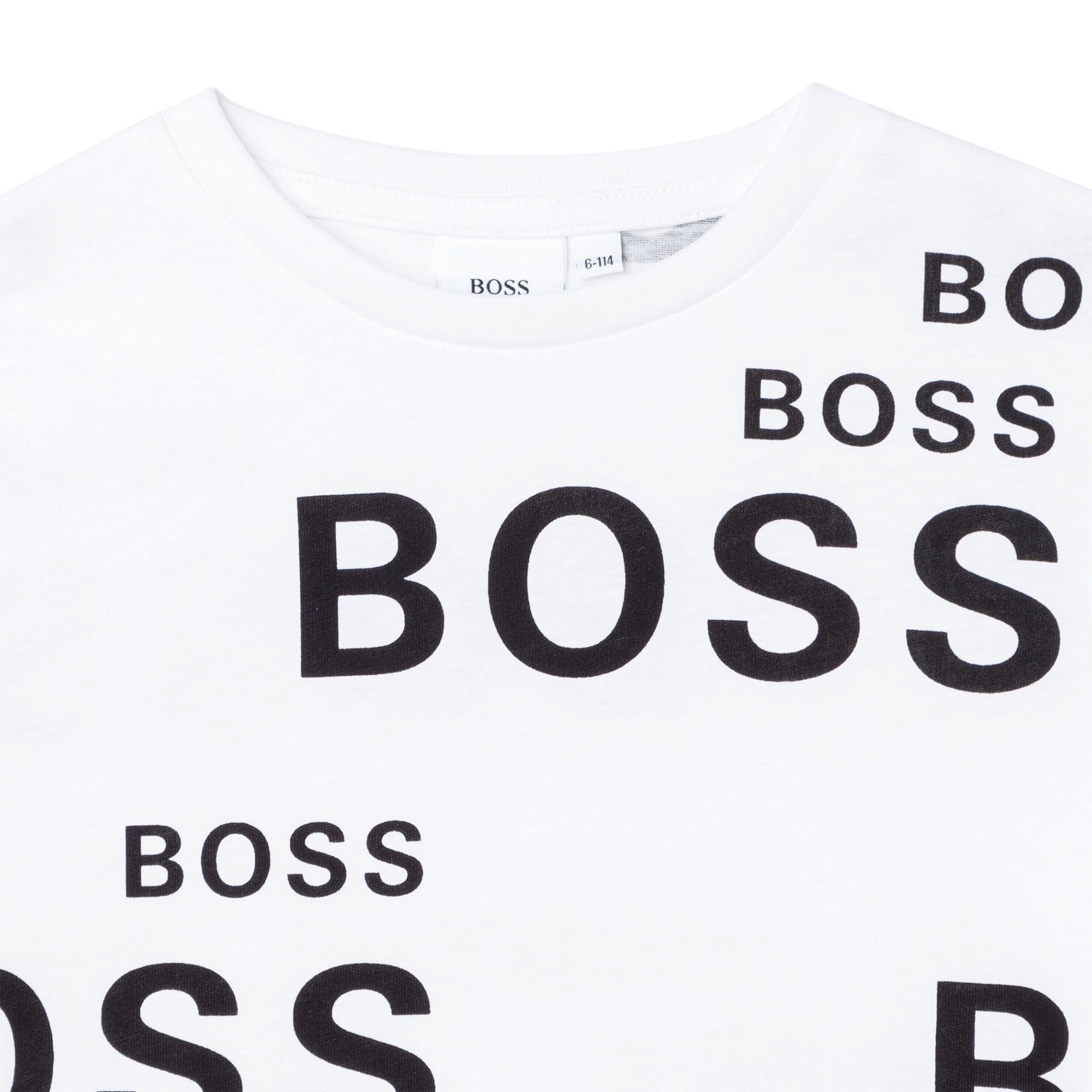 Hugo Boss Boys White Logo T-shirt 6Y