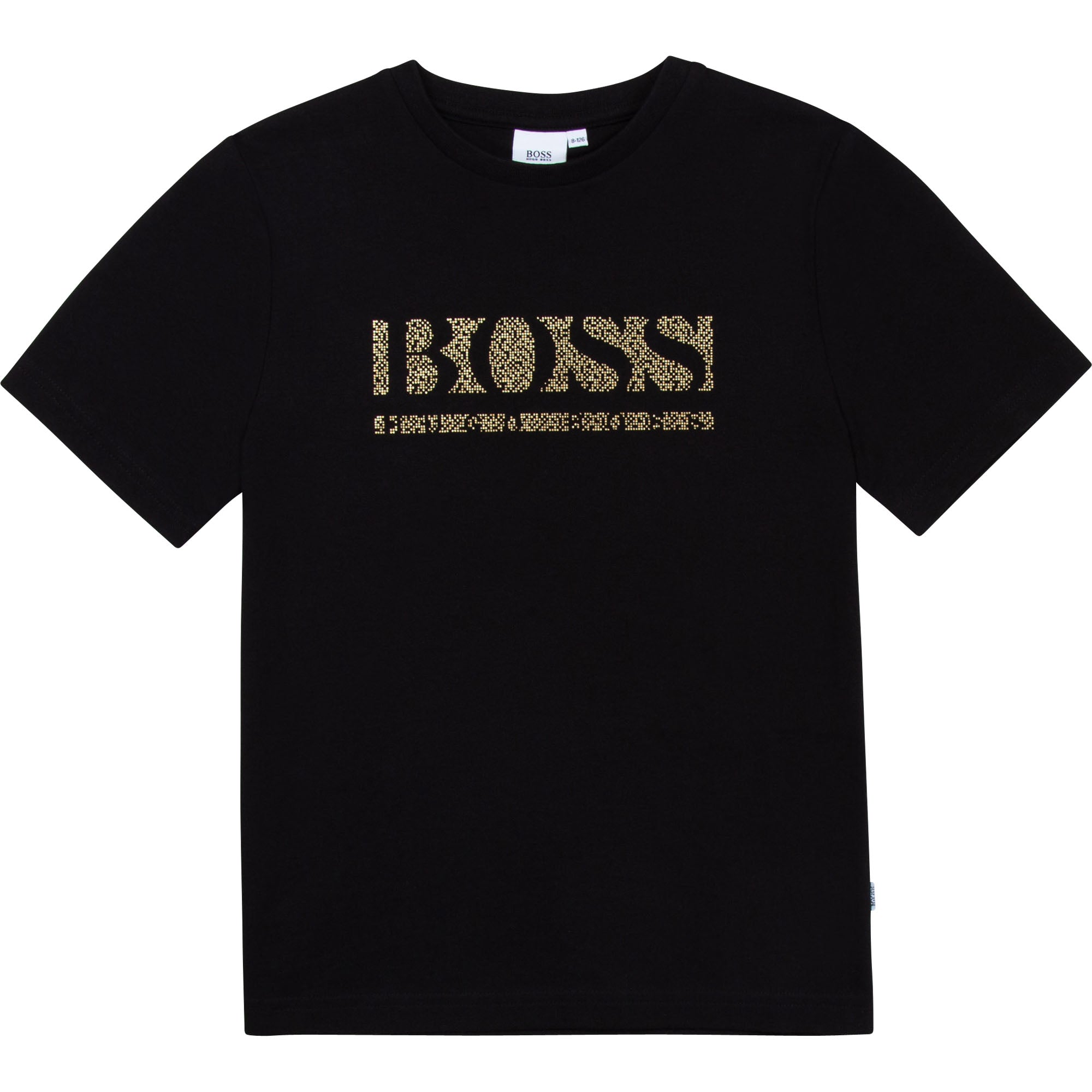 Hugo Boss Boys Black Cotton Logo T-shirt 12Y