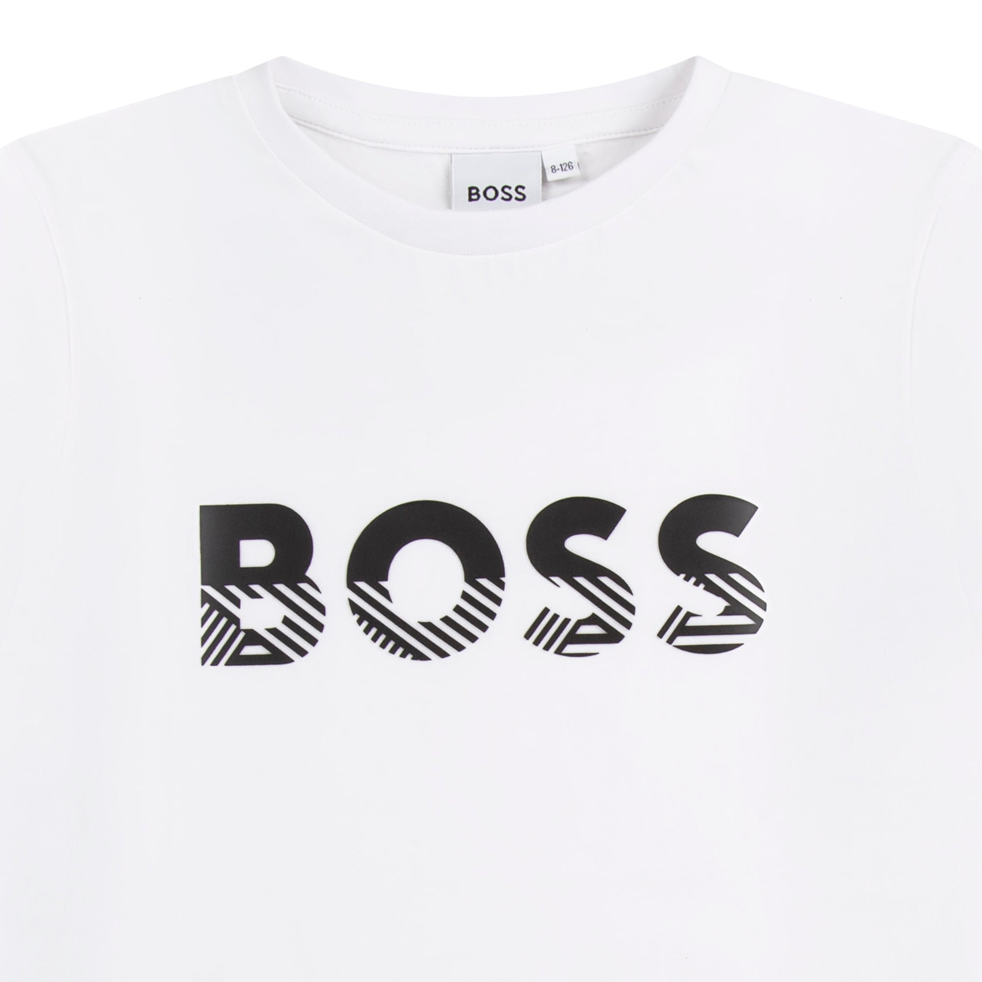 Hugo Boss Boys Classic Icon Logo T Shirt White 12Y