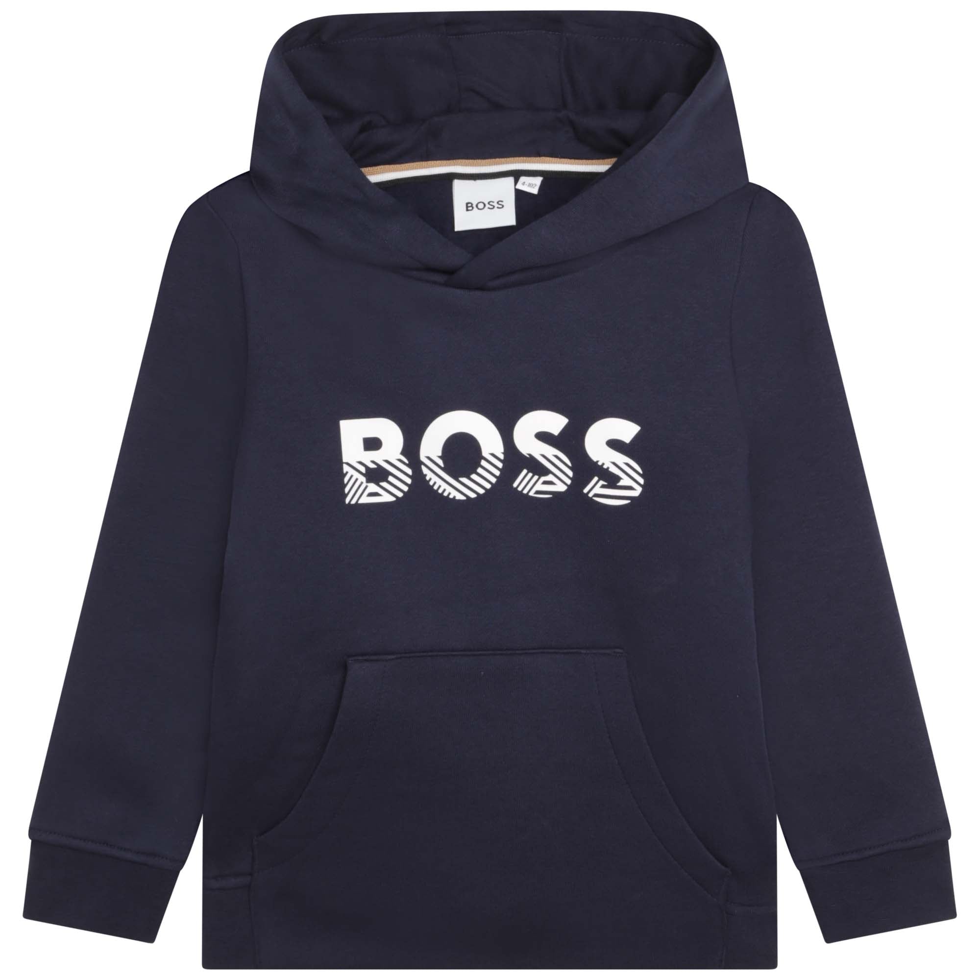 Hugo Boss Boys Classic Logo Hoodie Navy 12Y